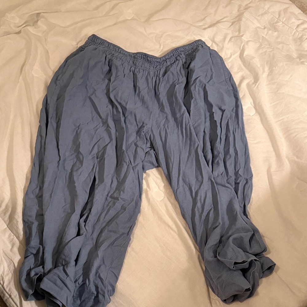 Old Navy Women's Wide Leg Pants in Light Blue